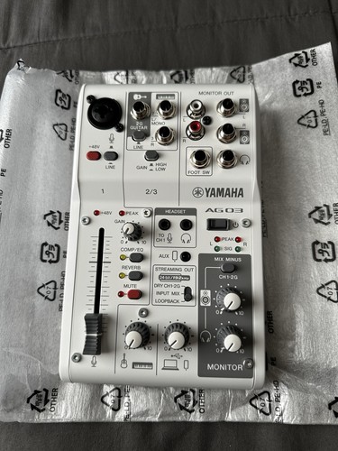 Yamaha ag03mk2 white live - ag03mk2,